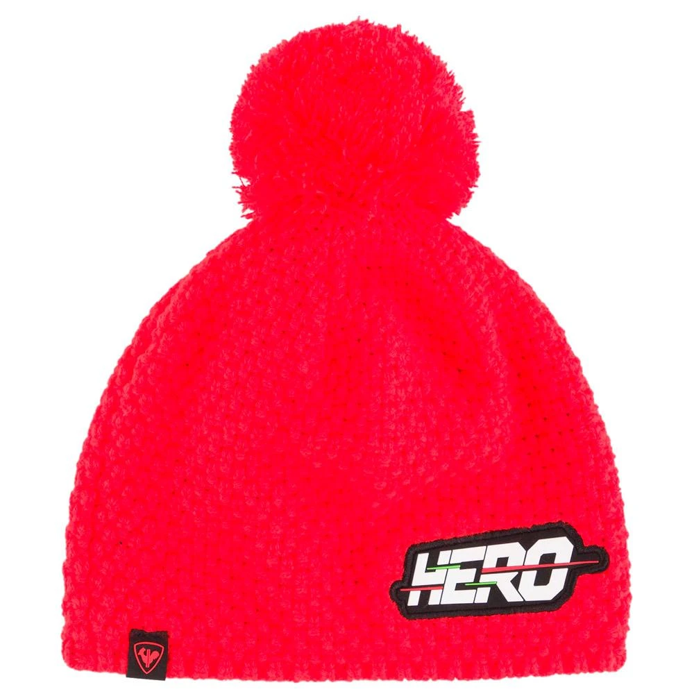 Bonnet Rossignol Hero Pompon Neon Red