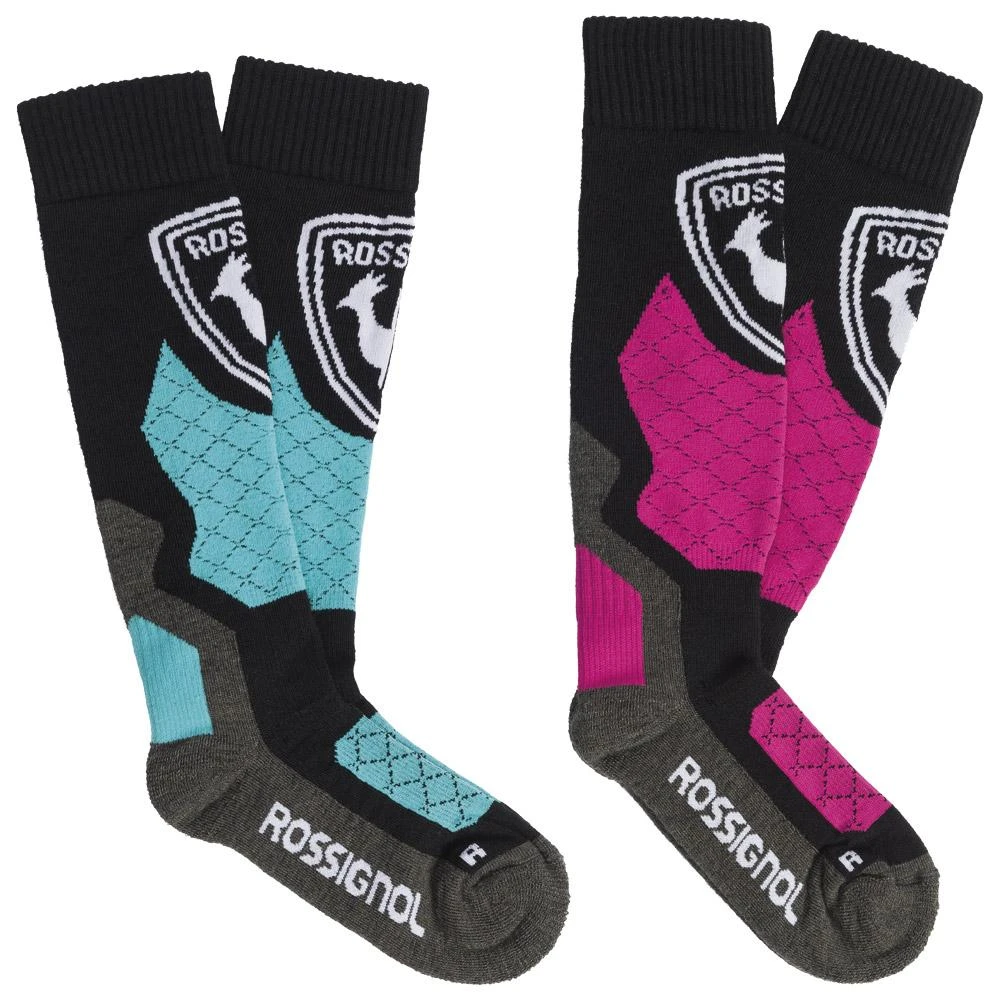 Chaussettes Rossignol Jr Termotech 2P Pink Fushia