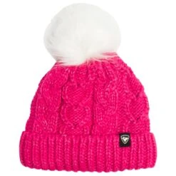 Bonnet Rossignol Jr Bony Fur Pink Fushia
