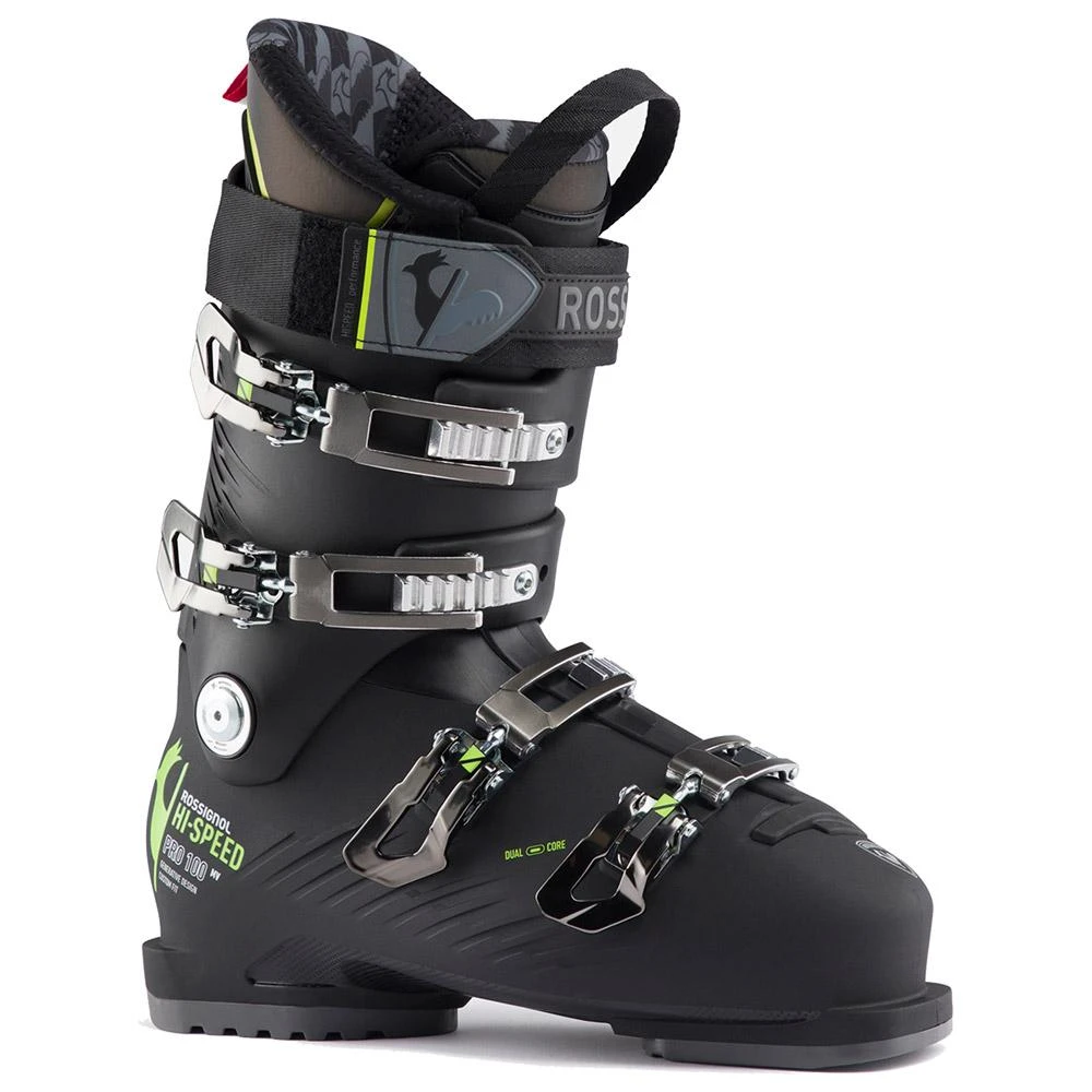 Chaussures De Ski Rossignol Hi Speed Pro 100 Mv Black Yellow