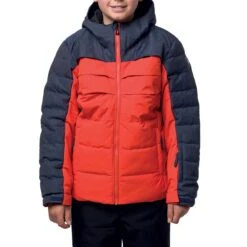ROSSIGNOL BOY POLYDOWN JKT LAVA ORANGE 22