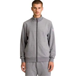 ROSSIGNOL LOGO SWEAT FZ FL HEATHER GREY 23