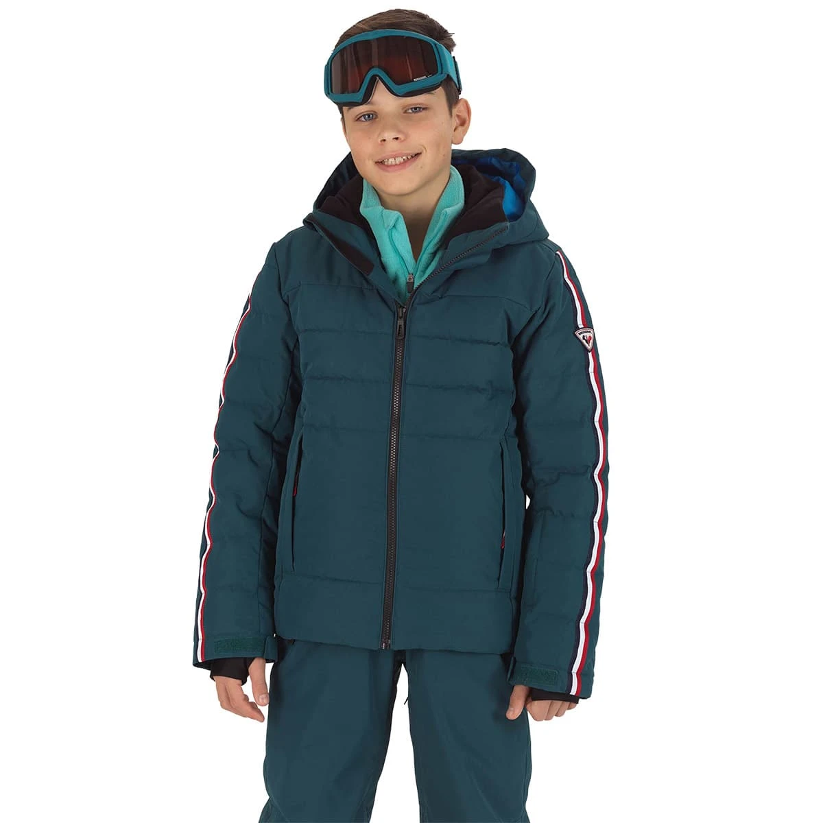 ROSSIGNOL BOY HIVER POLYDOWN JKT DEEP TEAL 23