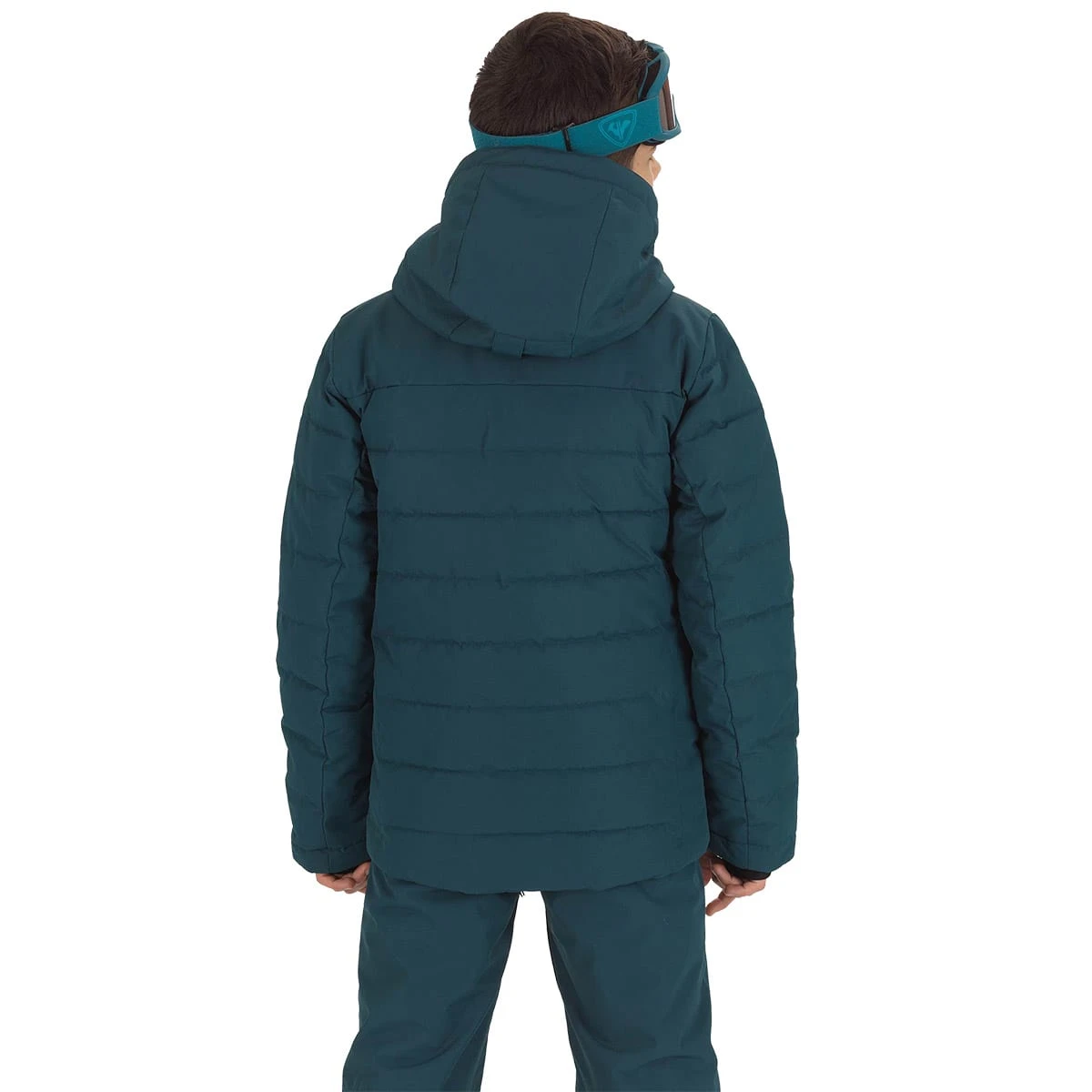 ROSSIGNOL BOY HIVER POLYDOWN JKT DEEP TEAL 23 â Image 2
