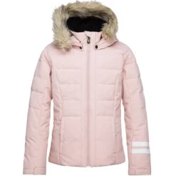 ROSSIGNOL GIRL POLYDOWN JKT POWDER PINK 22