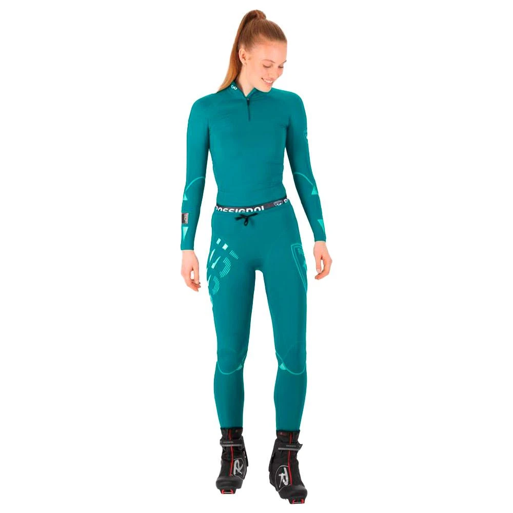 Combinaison Nordique Bas Rossignol W Infini Compression Race Tights Dark Emerald â Image 3